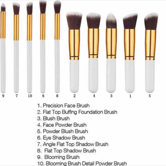 New 10pcs Makeup Brushes +15 ColorsContour Palette - Picture 4 of 4